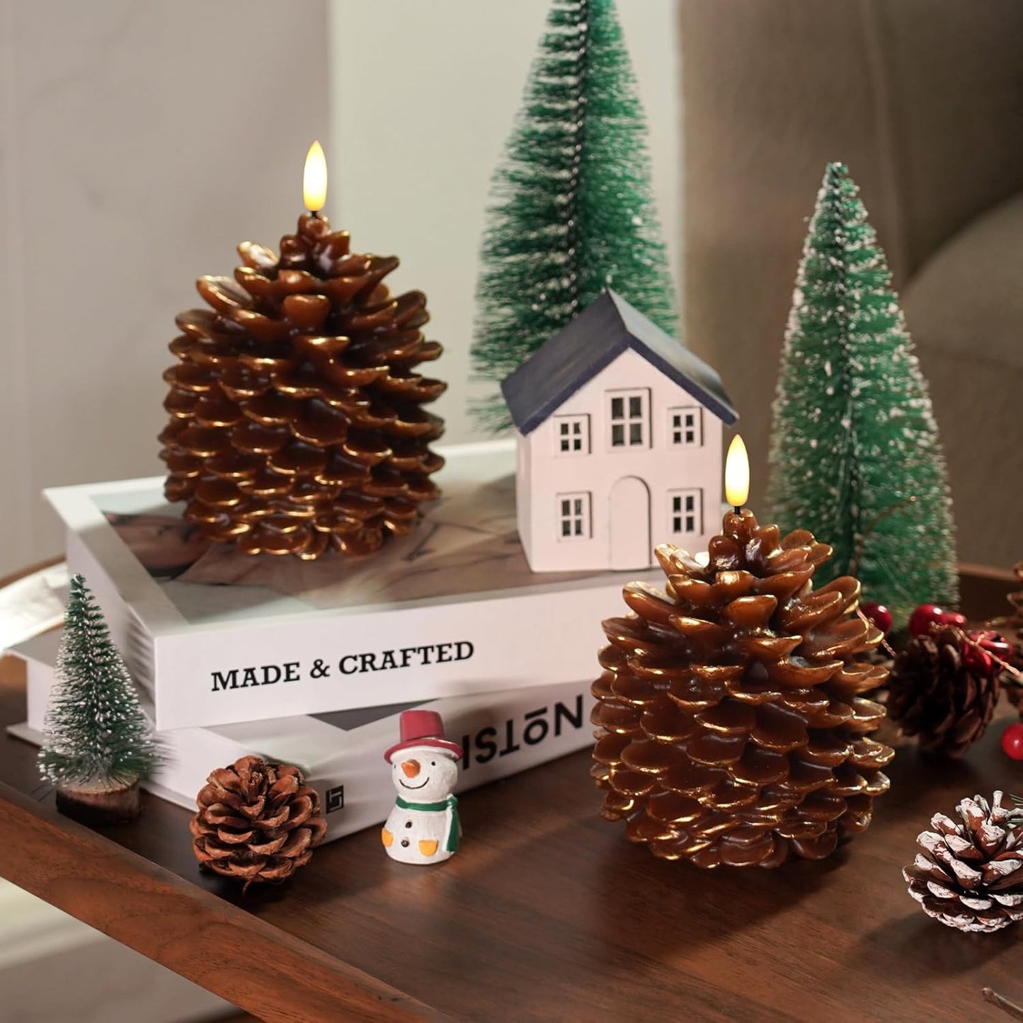 🎄Early Christmas Sale 49% OFF🎁 ✨Flameless Pinecone Candles