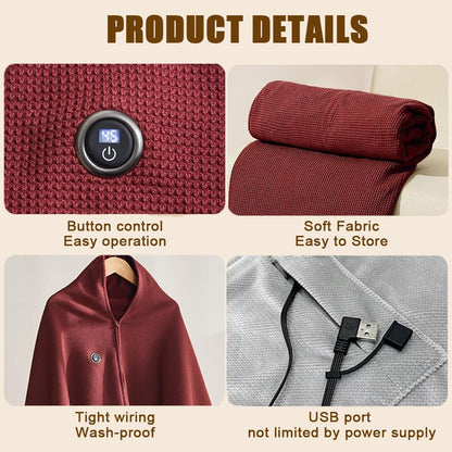 🎅Best Winter Gifts 🔥 Portable Heated Shawl (Buy 2 Free Shipping)