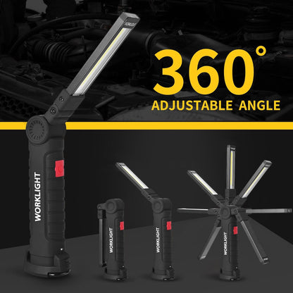 Portable Rechargeable LED Work Lights with Magnetic Base