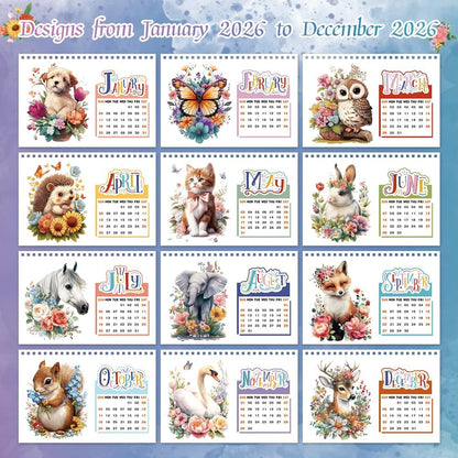 2026 Calendar Desk Calendar DIY Diamond Painting Art