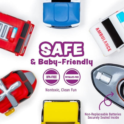 🔥Last Day 49% OFF 🚒 Emergency Cars Light-Up Bath Toys