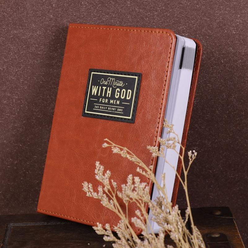 One Minute with God for Men, 365 Days Devotional Journal, Portable Daily Reflections Book