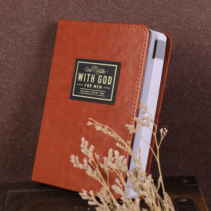 One Minute with God for Men, 365 Days Devotional Journal, Portable Daily Reflections Book