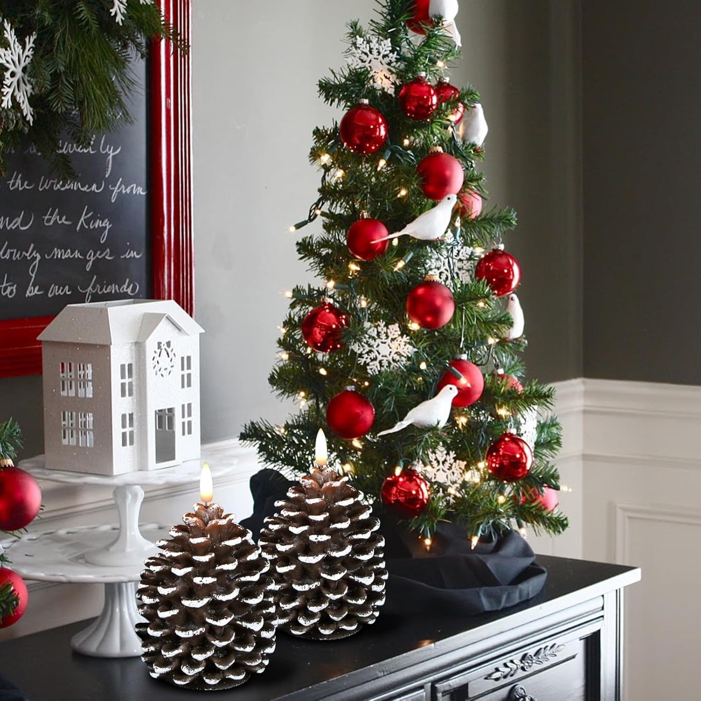 🎄Early Christmas Sale 49% OFF🎁 ✨Flameless Pinecone Candles