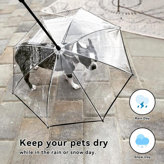 Clear Dog Umbrella for Small Dogs