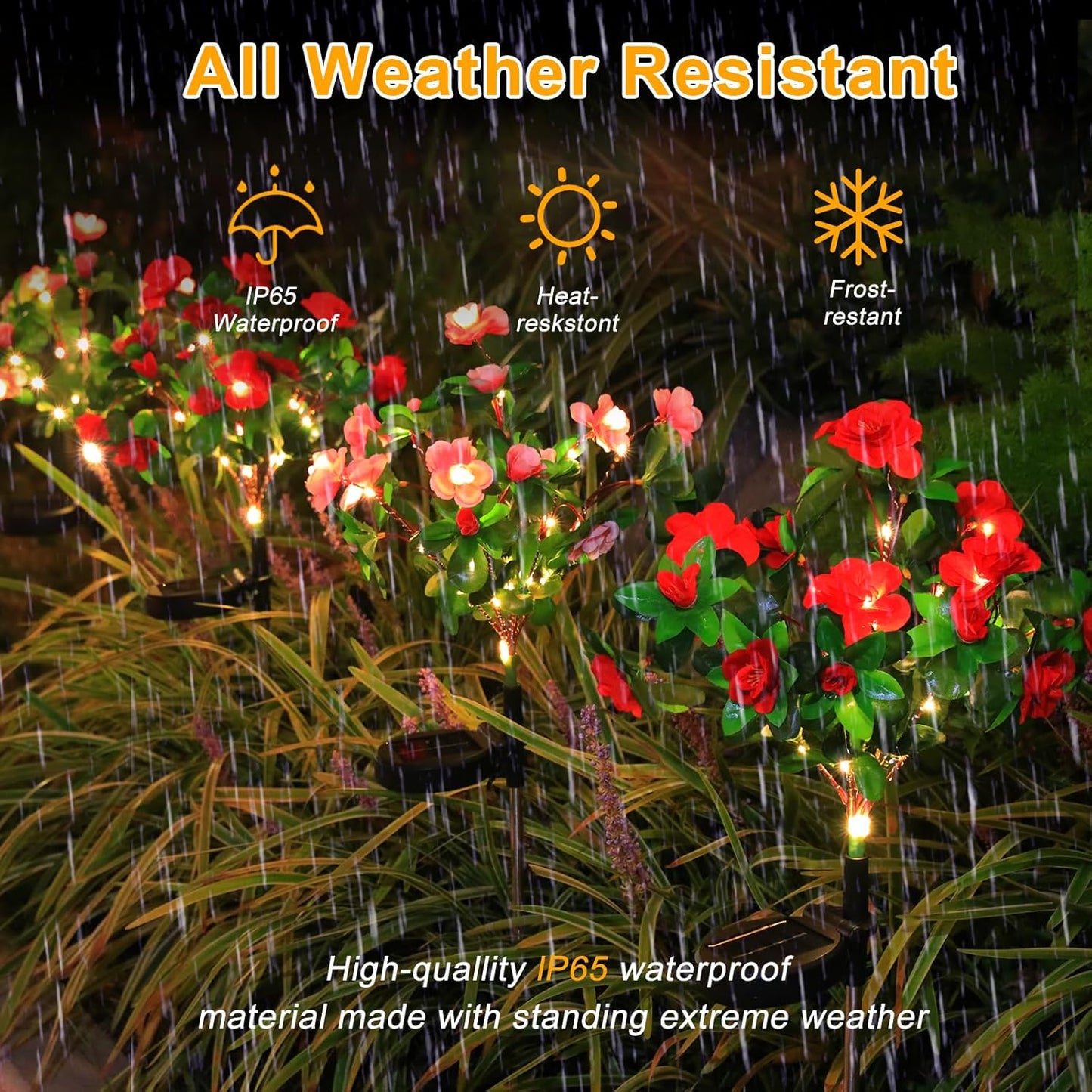 🎁Hot Sale Promotion 49% OFF🔥 Outdoor Waterproof Artificial Azalea Solar Lights