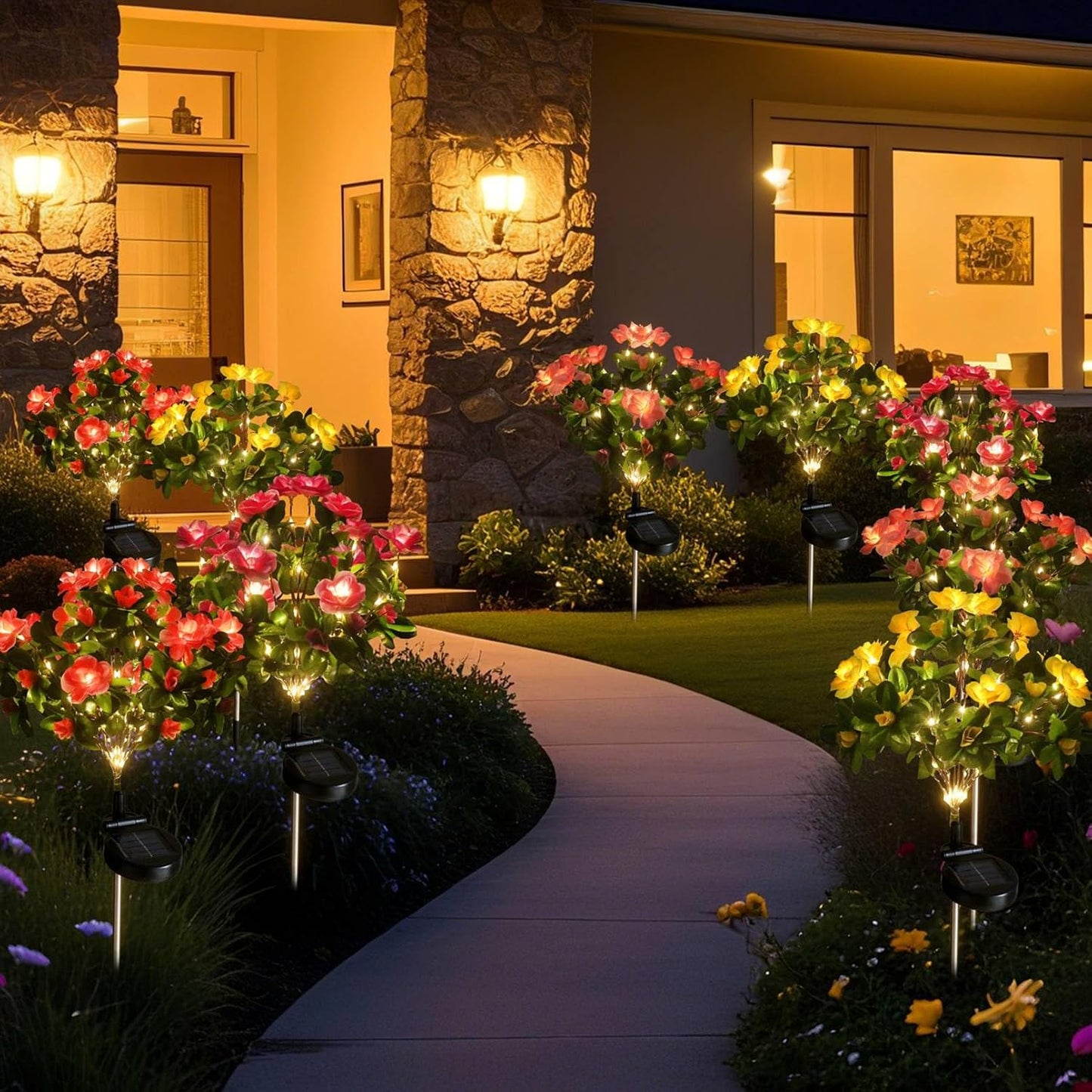 🎁Hot Sale Promotion 49% OFF🔥 Outdoor Waterproof Artificial Azalea Solar Lights