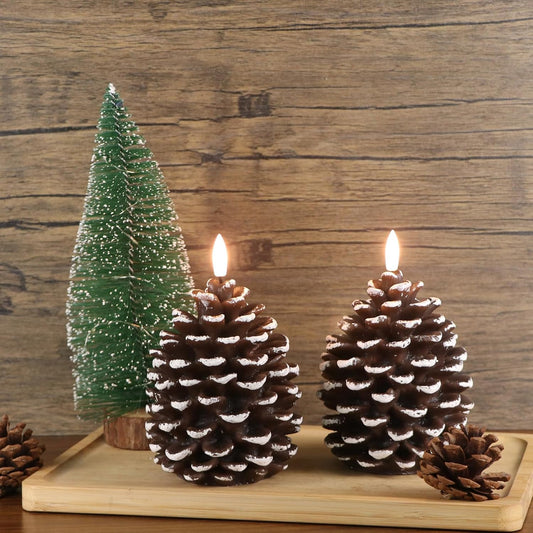 🎄Early Christmas Sale 49% OFF🎁 ✨Flameless Pinecone Candles