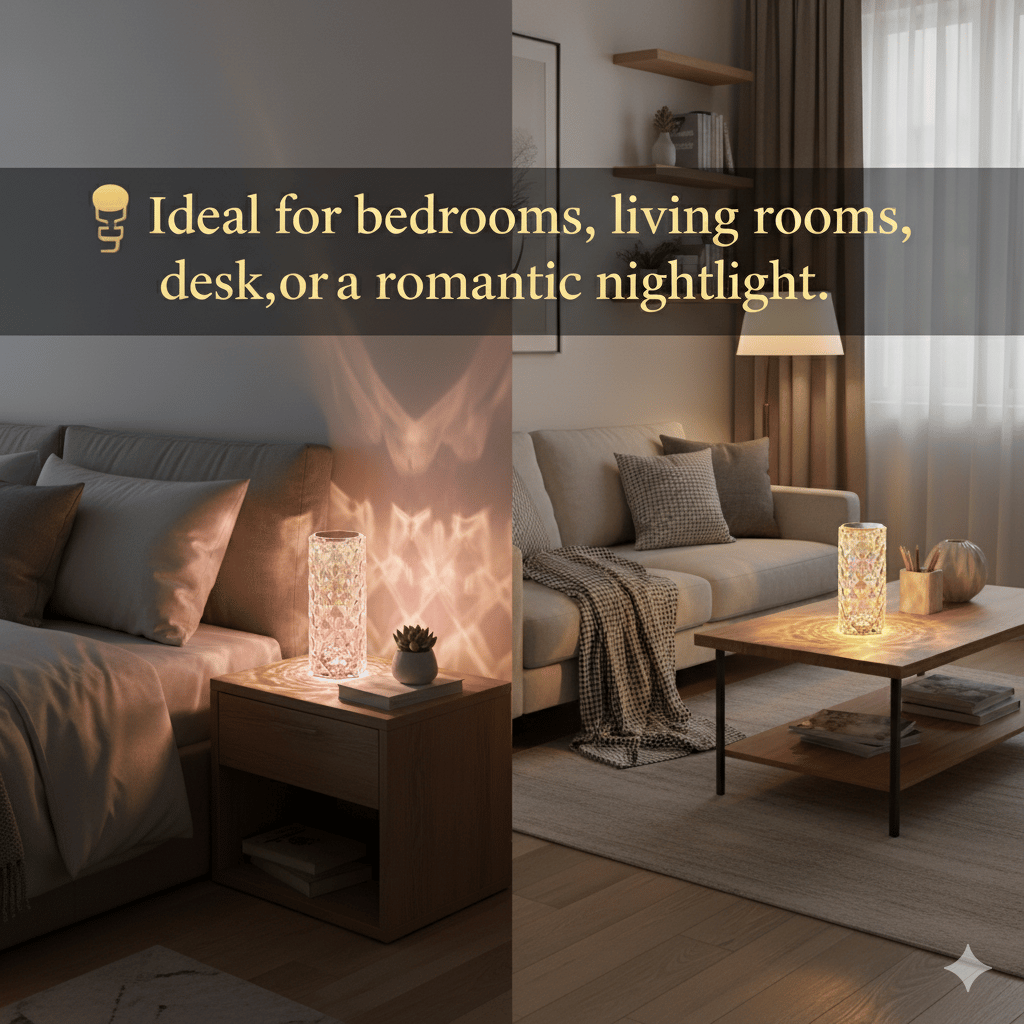 🔥Artificial Crystal Table Lamp(Can Switch 16 Colors)