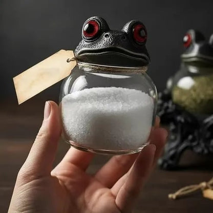 🐸🧙Handcrafted Witchy Frog Apothecary Spice Jars