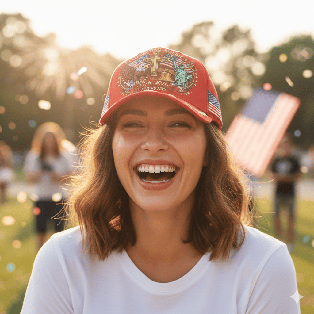🦅Eagle & Liberty & Cross🎆United States 250th Anniversary Hat🧢