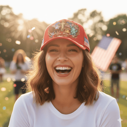 🦅Eagle & Liberty & Cross🎆United States 250th Anniversary Hat🧢
