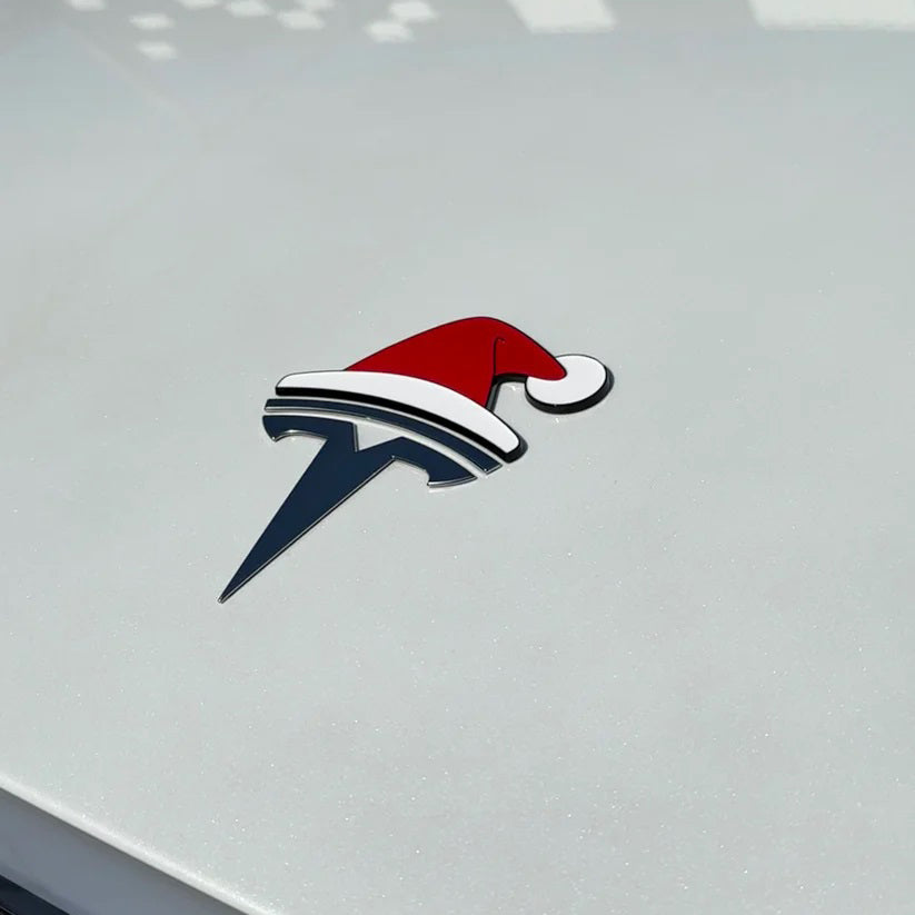 3D Santa Hat Car Sticker