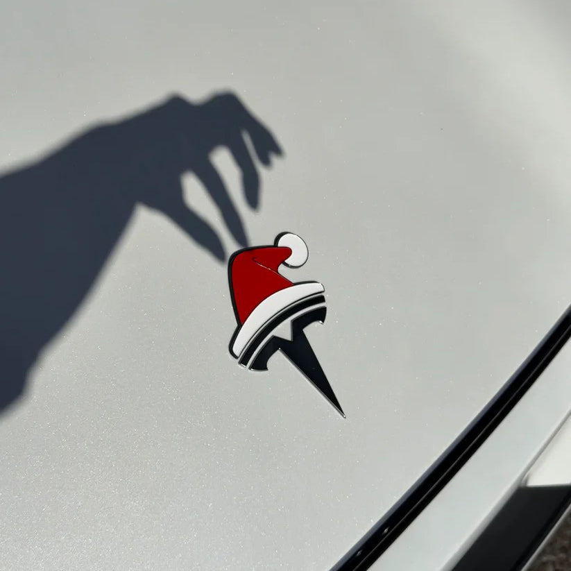 3D Santa Hat Car Sticker