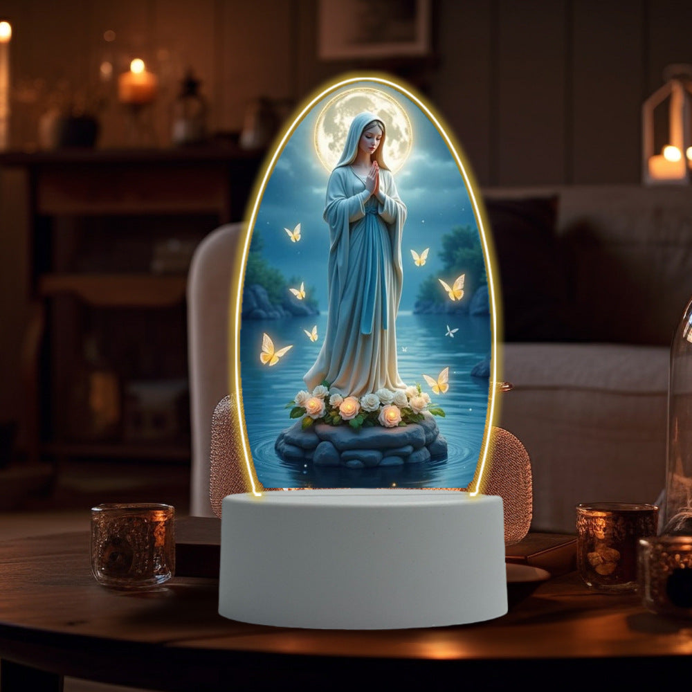 Virgin Mary Prayer Night Light