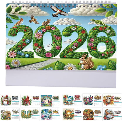 2026 Calendar Desk Calendar DIY Diamond Painting Art