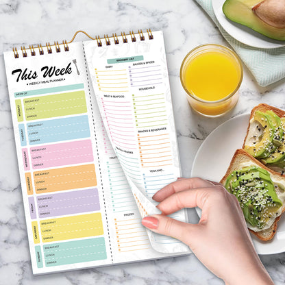 Tear-off Weekly Meal Planner Notebook