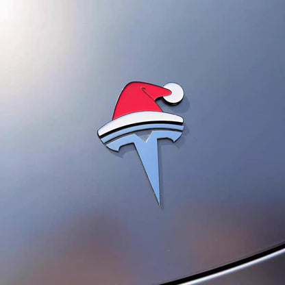 3D Santa Hat Car Sticker