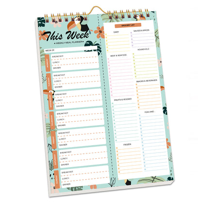 Tear-off Weekly Meal Planner Notebook