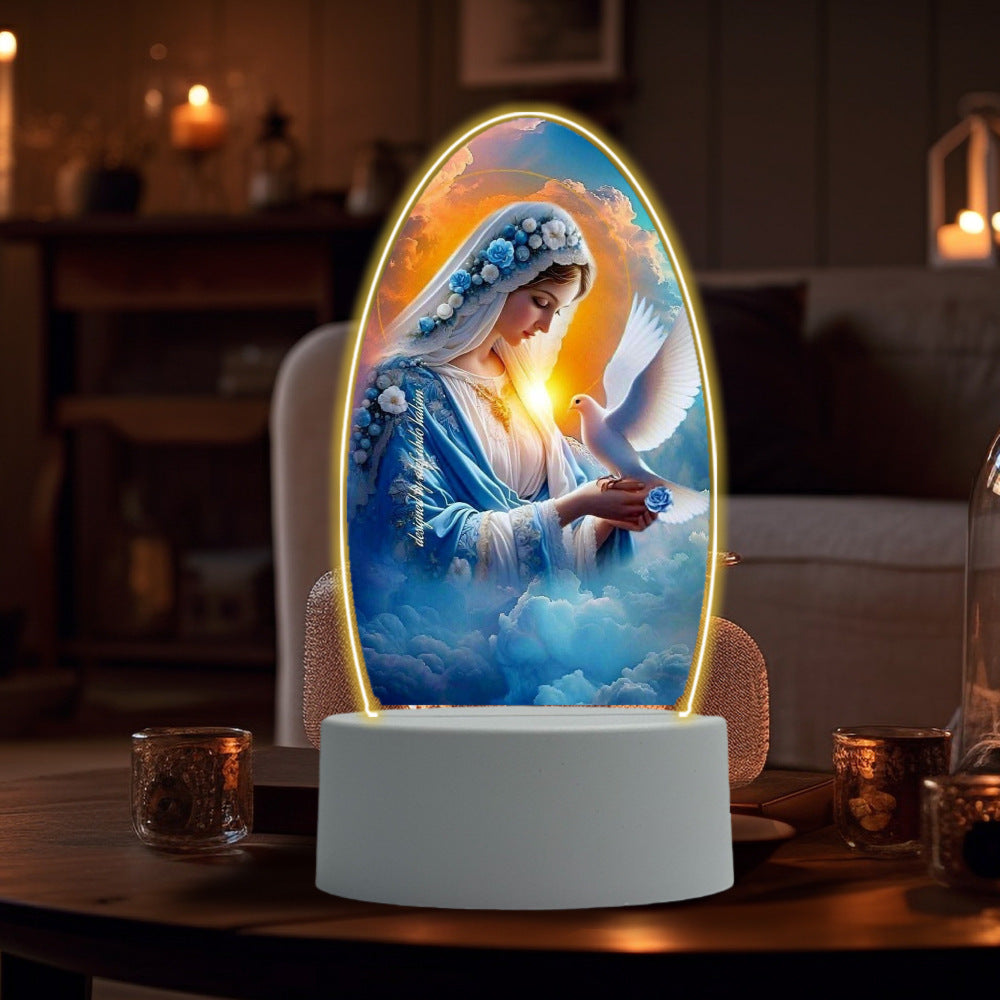 Virgin Mary Prayer Night Light