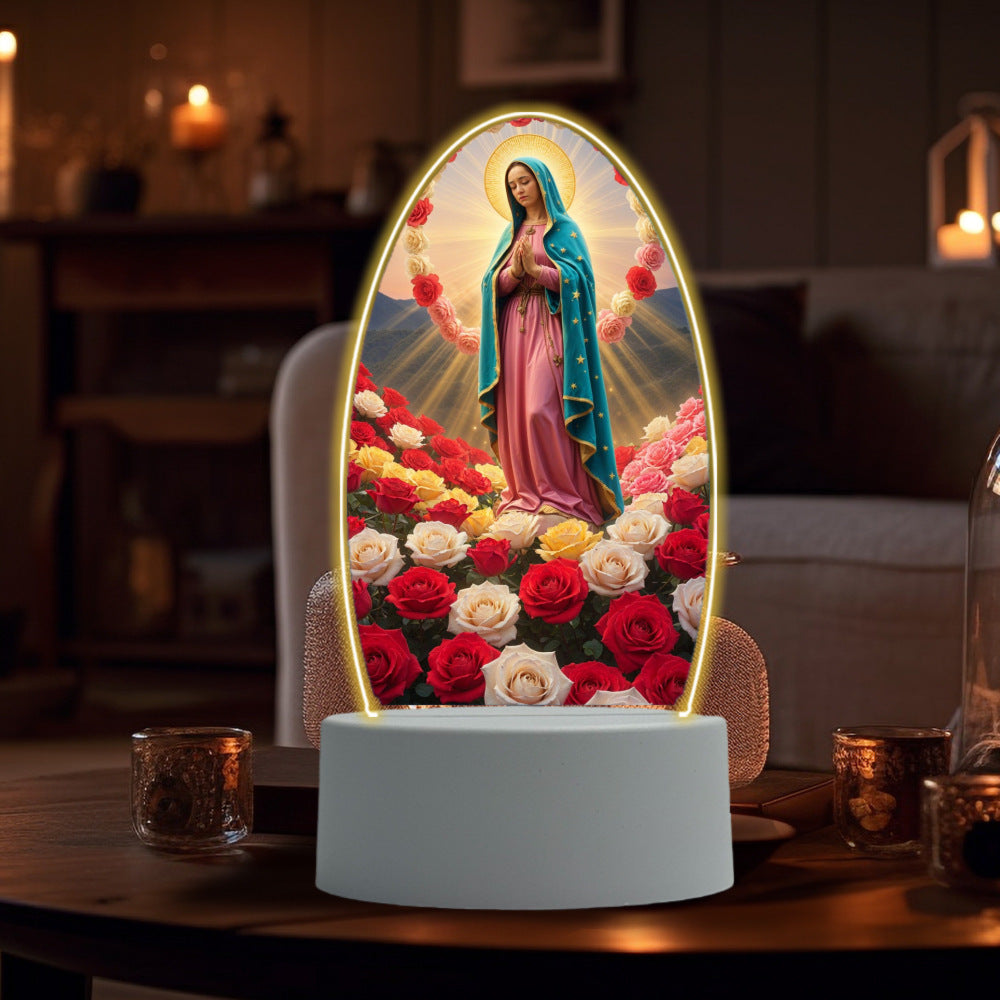 Virgin Mary Prayer Night Light