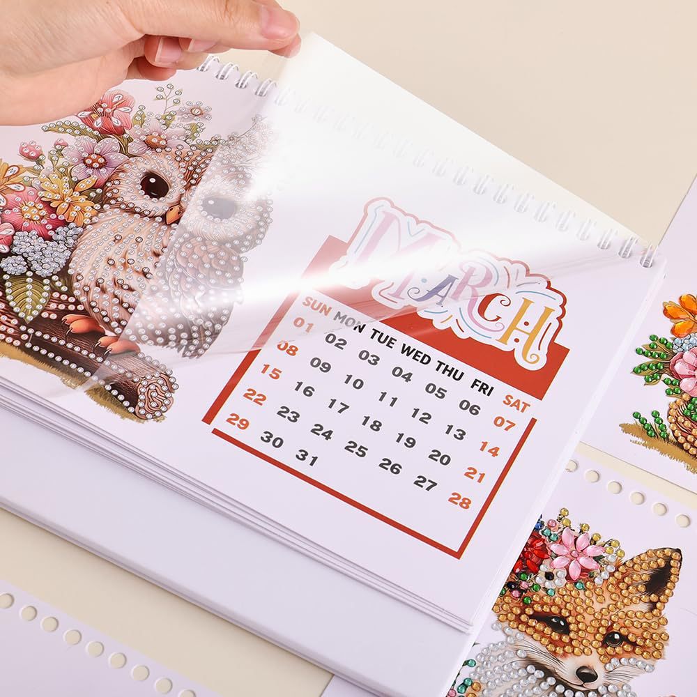 2026 Calendar Desk Calendar DIY Diamond Painting Art