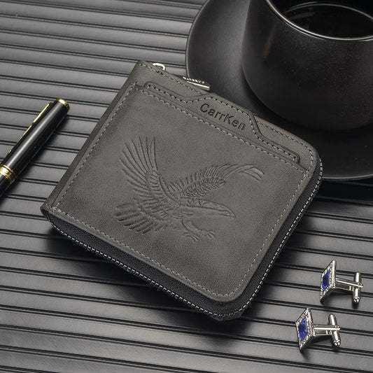 Men's Embossed Eagle Multifunctional Fashion Wallet
