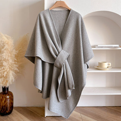 Elegant Wrap Shawl Soft Open Front Poncho Cape
