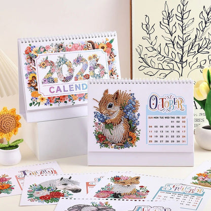 2026 Calendar Desk Calendar DIY Diamond Painting Art