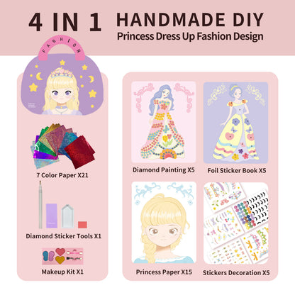 4 in 1 Princess Art Craft Kits