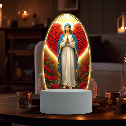 Virgin Mary Prayer Night Light