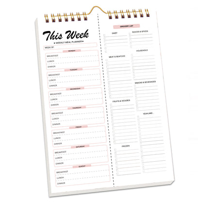 Tear-off Weekly Meal Planner Notebook