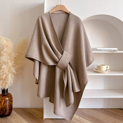 Elegant Wrap Shawl Soft Open Front Poncho Cape