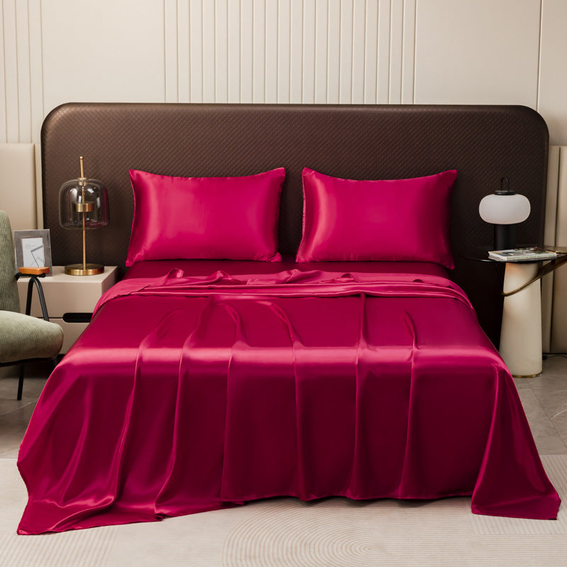 Elegant Comfort Fine Silky Satin Bed Sheet (3PCS SET)