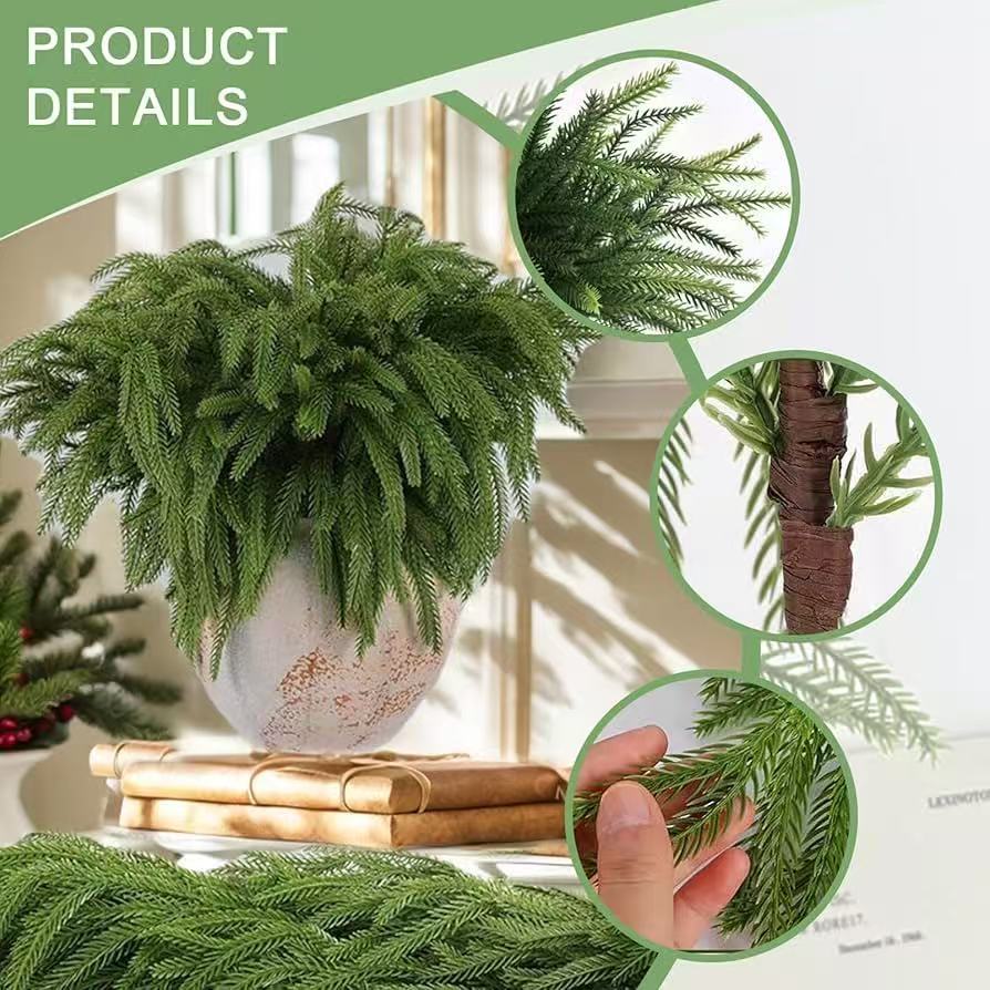 Christmas Norfolk Pine Branches