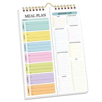 Tear-off Weekly Meal Planner Notebook