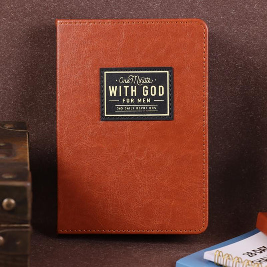 One Minute with God for Men, 365 Days Devotional Journal, Portable Daily Reflections Book