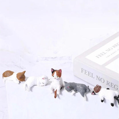 13PCS Mini Cat Figurines - Cute Cartoon Desk Decor
