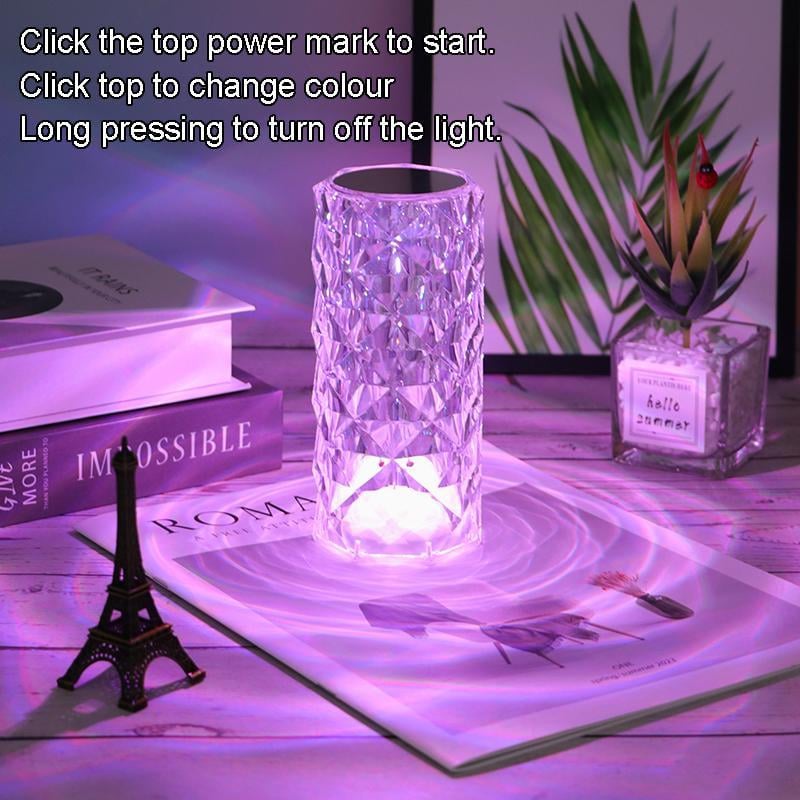 🔥Artificial Crystal Table Lamp(Can Switch 16 Colors)