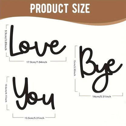 Wooden Wall Hanging Sign Decoration - No Wall Damage