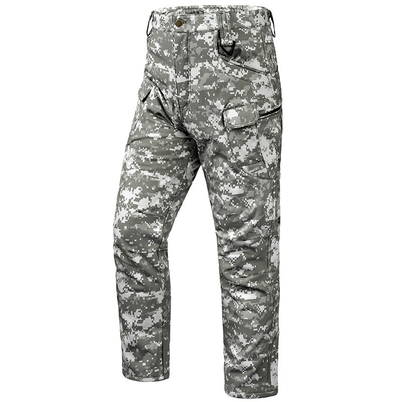 🔥Men’s Fleece-Lined Tactical Outdoor Pants – Windproof & Warm(Belt-Free, Multi-Pocket, Regular Fit)