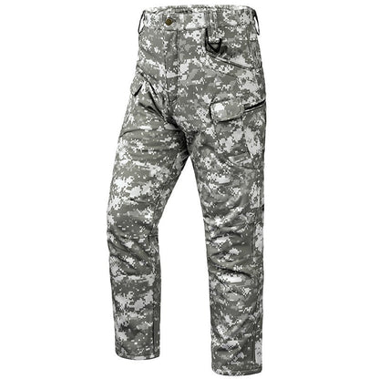 🔥Men’s Fleece-Lined Tactical Outdoor Pants – Windproof & Warm(Belt-Free, Multi-Pocket, Regular Fit)