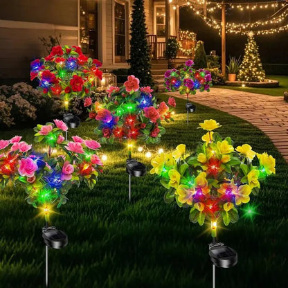 🎁Hot Sale Promotion 49% OFF🔥 Outdoor Waterproof Artificial Azalea Solar Lights
