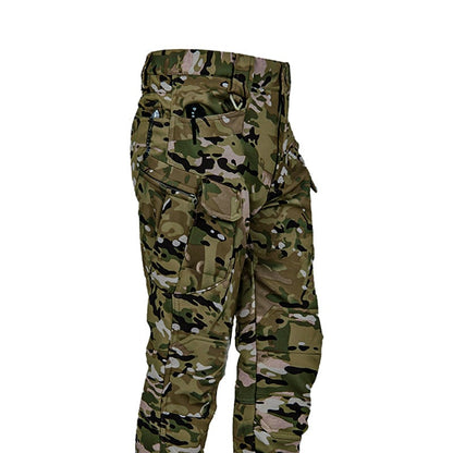 🔥Men’s Fleece-Lined Tactical Outdoor Pants – Windproof & Warm(Belt-Free, Multi-Pocket, Regular Fit)