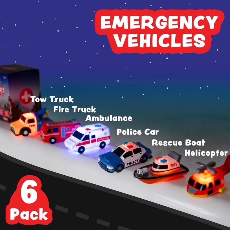 🔥Last Day 49% OFF 🚒 Emergency Cars Light-Up Bath Toys