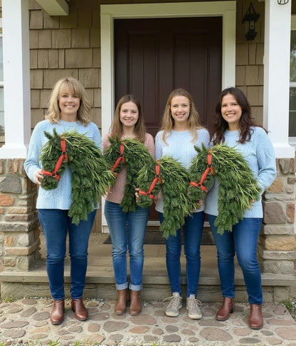 🎄Christmas Early Bird Sale - 49%OFF🐴Horse Head Wreath – Farmhouse Equestrian Door Decor✨