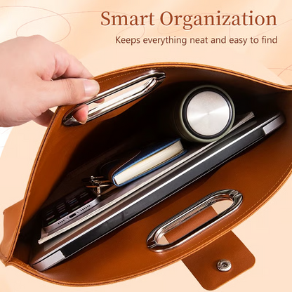 💼(2PCS SET) Laptop Waterproof Leather Bag for Women Handbag