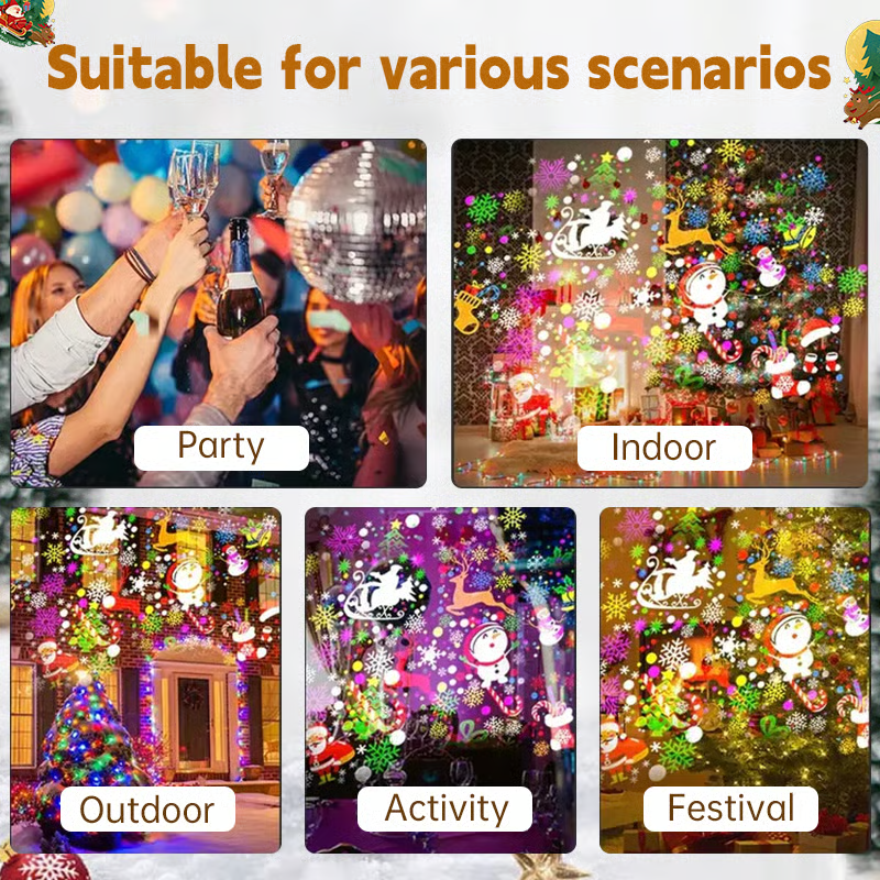 LED Christmas Projection Lamp