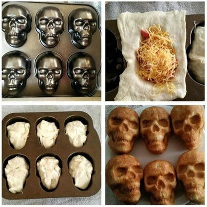 🎃Halloween Sale - 💀Halloween 3D Skull Baking Pan