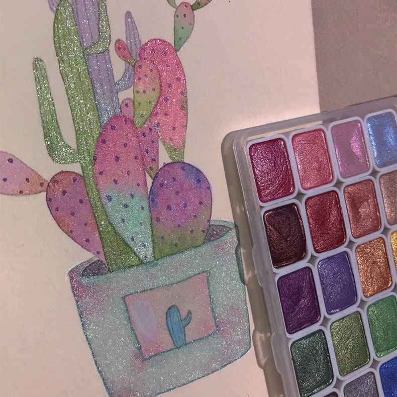 🌈 Pearlescent Watercolor Paint Set